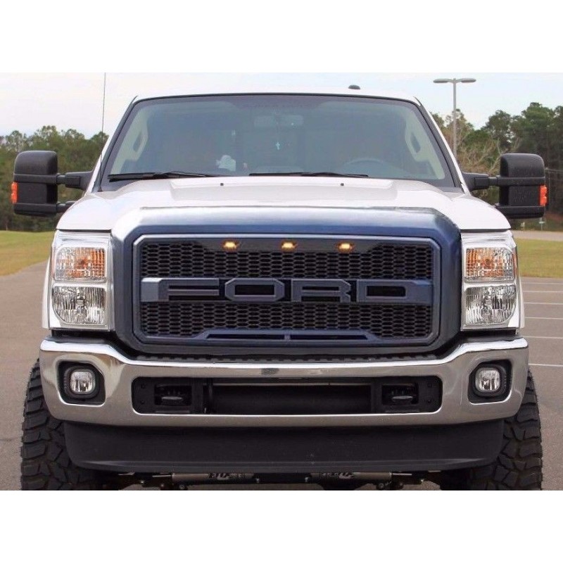Ford Super Duty 2011 2016 Raptor Style Grille Shell Replacement With